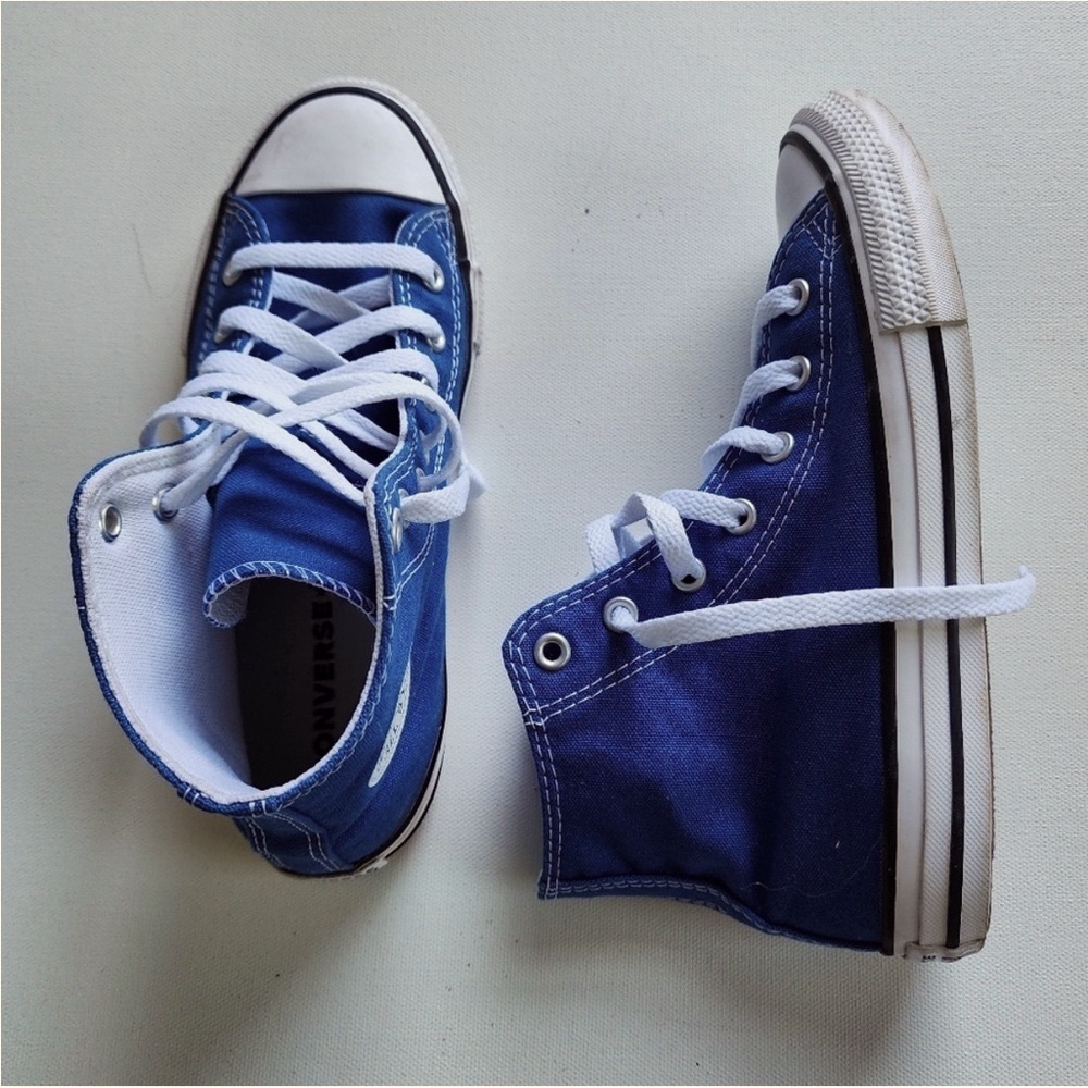 Converse Chuck Taylor Canvas High Top Lace Up All Stars Snorkle Blue W10.5 M8.5 - Picture 3 of 6